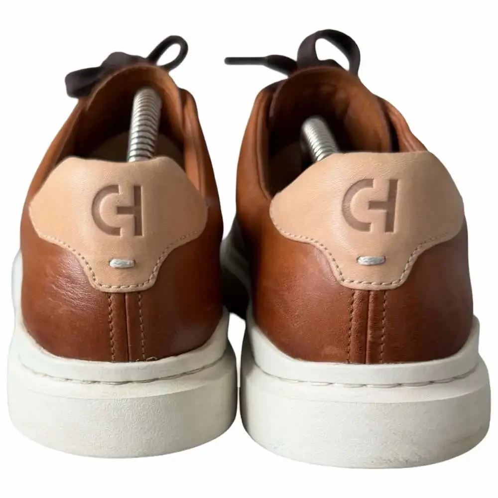Cole Haan GrandPrø Rally Laser Cut Sneaker British Tan Size 10M